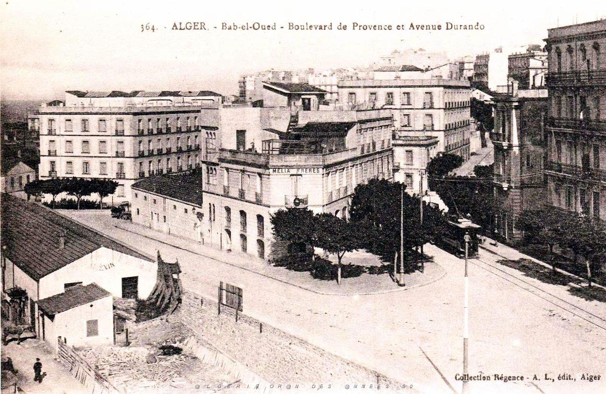 Alger - Bab-el-Oued - Boulevard de Provence et Avenue Durando.jpg